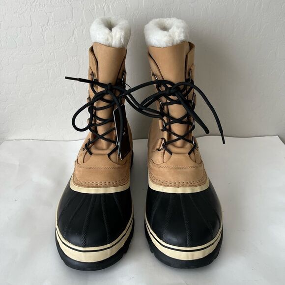 Sorel Men’s Caribou Leather Waterproof Snow Outdoor Boots Size 14 NEW NWT - Picture 7 of 11